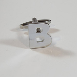 Gemelli Cufflink Letter B 100% Ottone